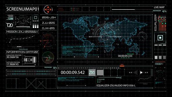 Videohive HUD700 Screen MAP1 45896334