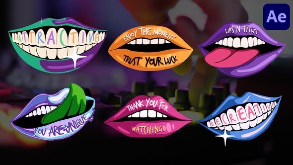 Videohive Lips and Titles for After Effects 46330069