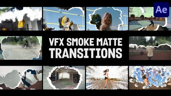 Videohive VFX Smoke Matte Transitions for After Effects 46324518