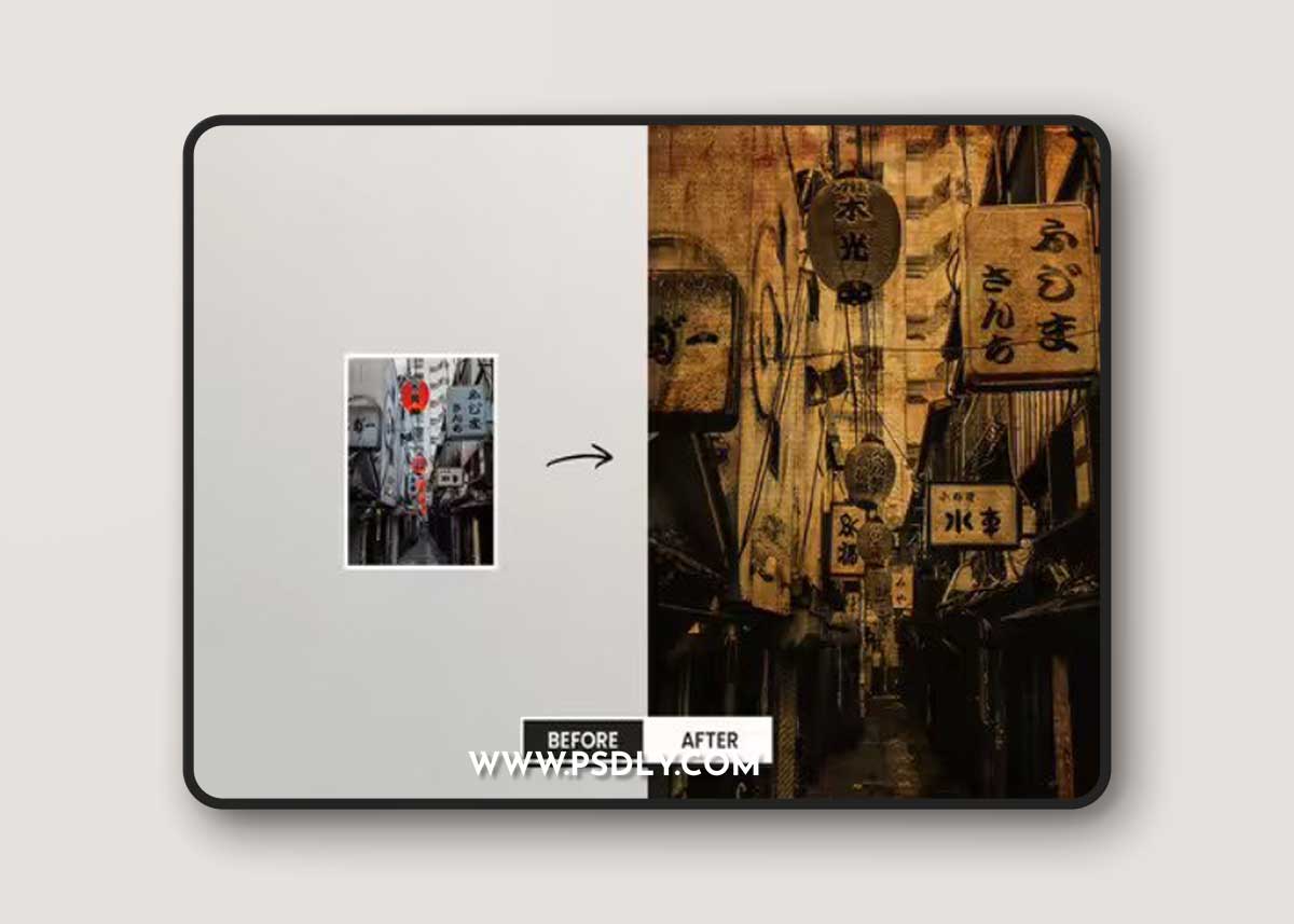 Vintage Square And Poster Effect