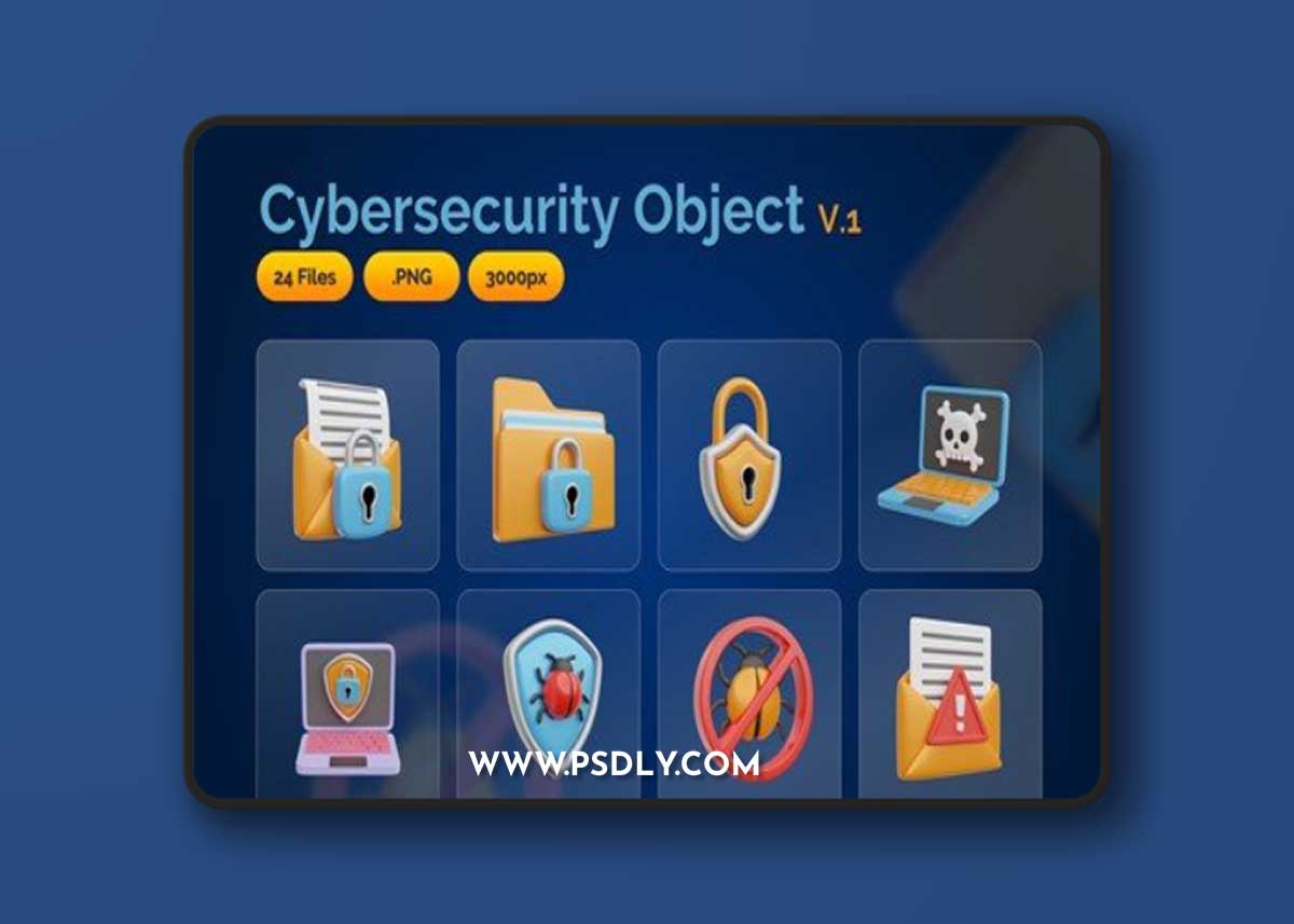 3D Object - Cybersecurity 1 BWKWWWV