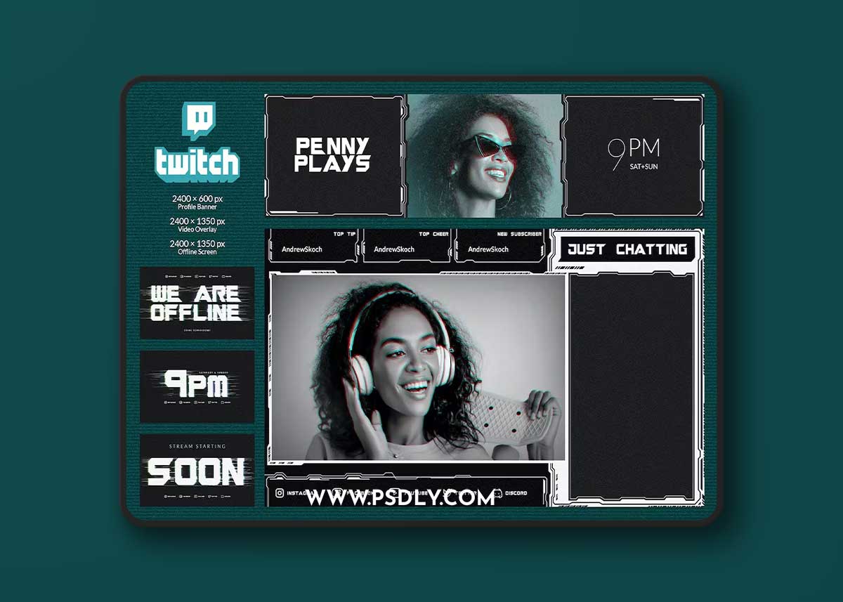 Glitch Twitch – Just Chatting 2FZ2KZB