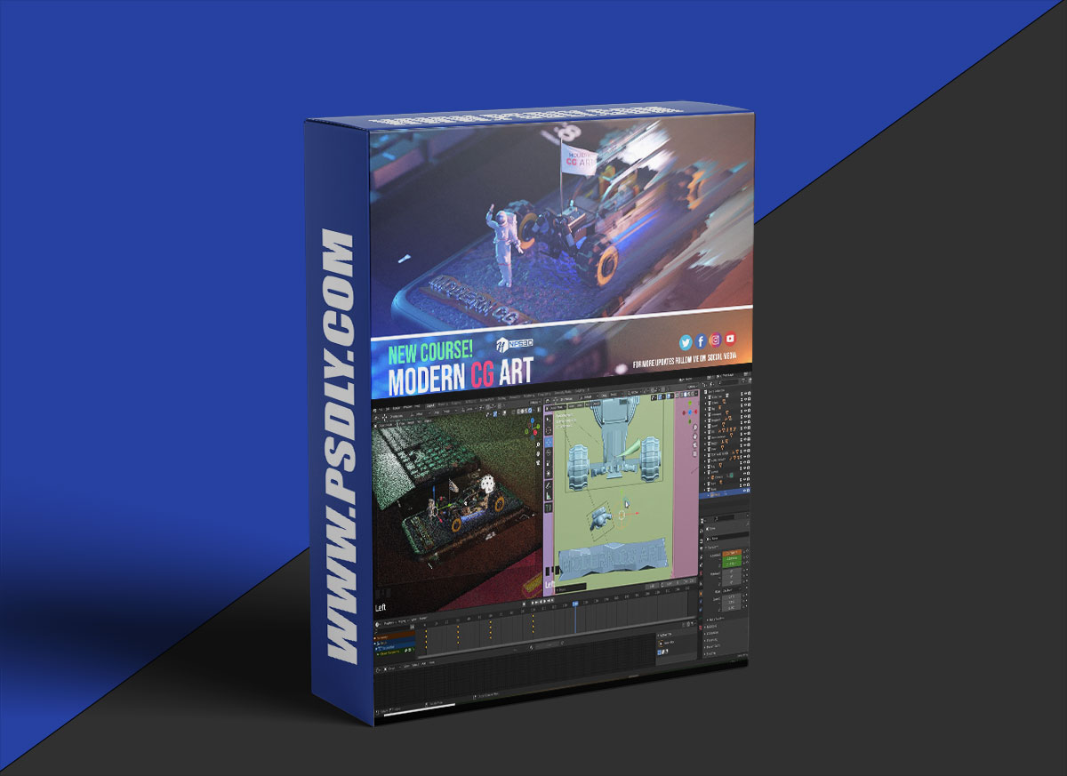 NPS3D Modern CG Art Using Blender And After Effects