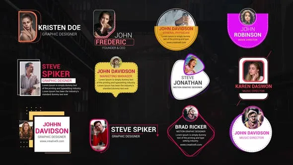 Videohive Profile Lower Thirds 46902805