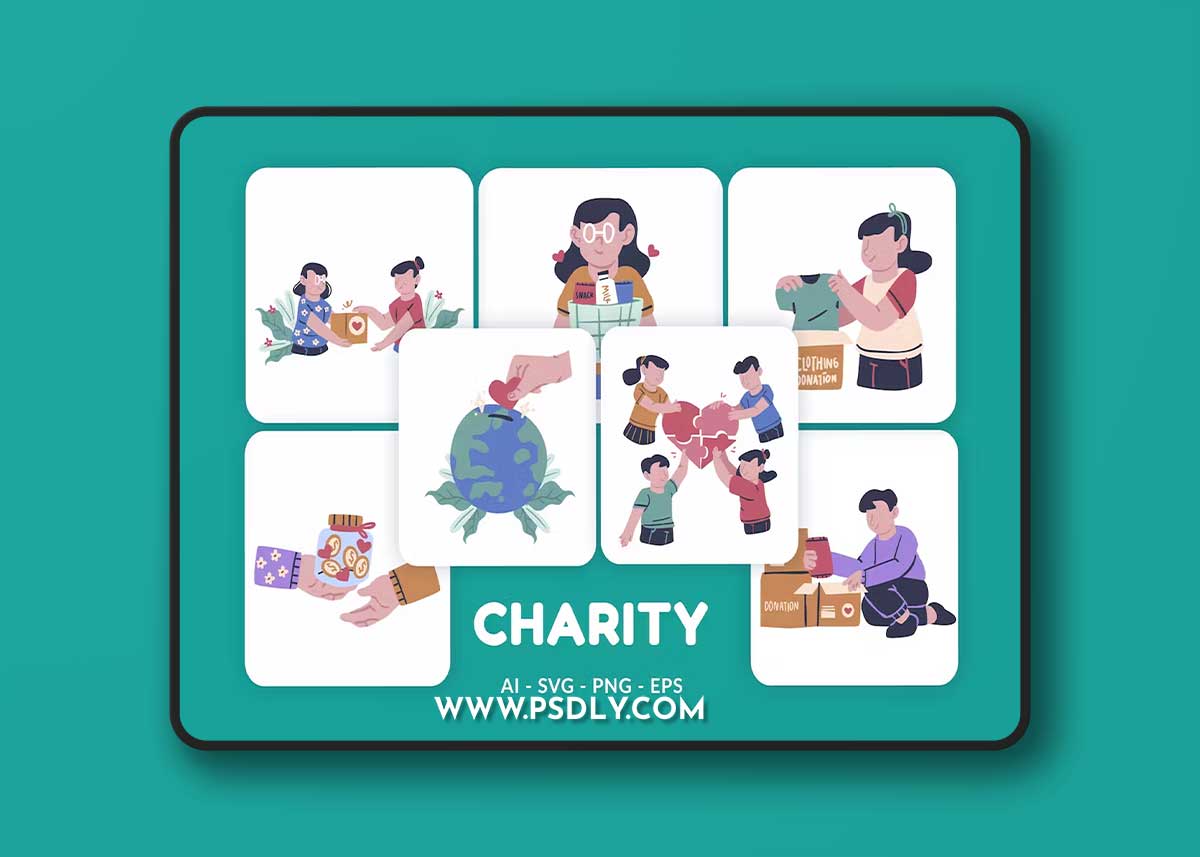 Charity Vector Illustration v.2 7EUBXXP