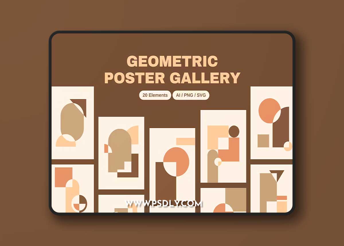 Geometric Poster Gallery Collection VLMCCL4