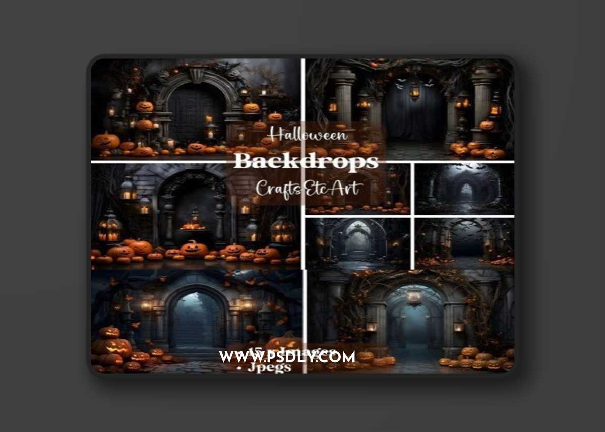 Halloween Digital Backdrops