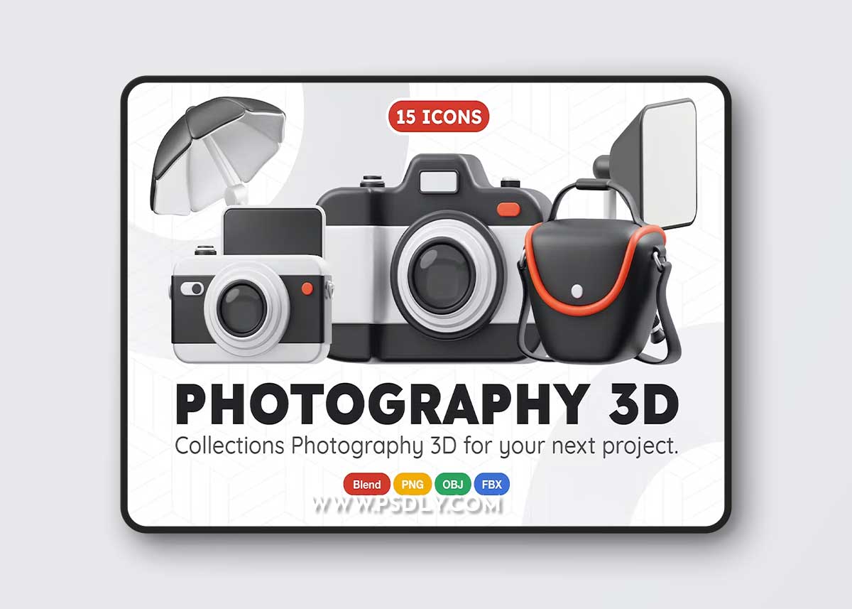 Photography 3D Icon UU44TUN