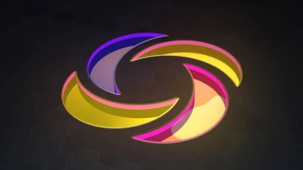 Videohive 3D Neon Glass Logo Reveal 47708907