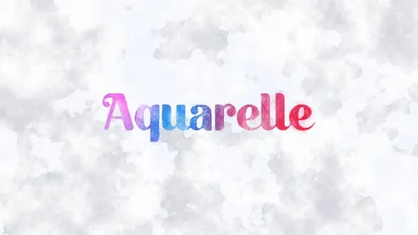 Videohive Aquarelle Typography 47548056