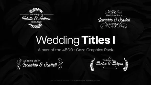 Videohive Elegant Wedding Titles 47686653