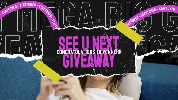 Videohive Giveaway Video Display After Effect Template 47602247