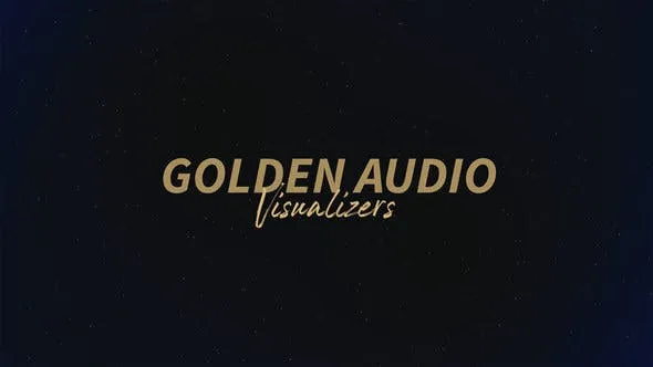 Videohive Golden Audio Visualizers 46554121