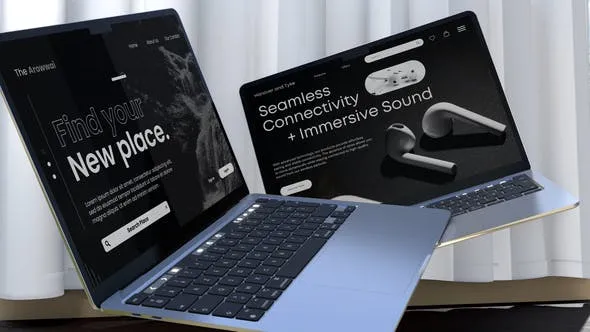 Videohive Laptop Mockup - Website Presentation 47450290