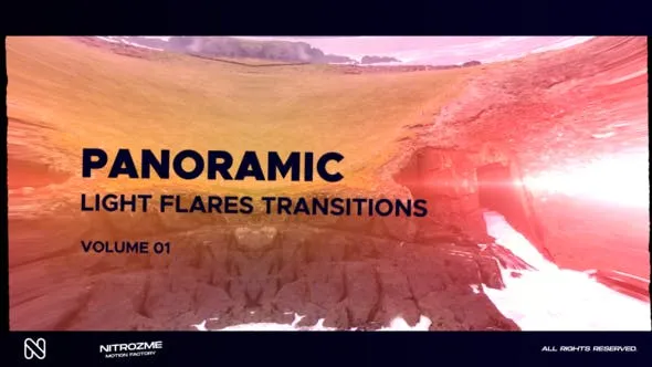 Videohive Light Flares Panoramic Transitions Vol. 01 47223849