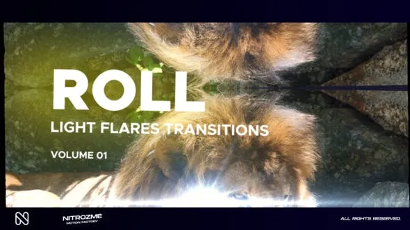 Videohive Light Flares Roll Transitions Vol. 01 47223883