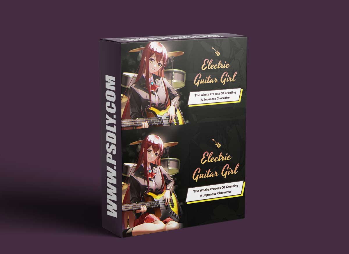 Wingfox – Electric Guitar Girl - The Whole Process of Creating a Japanese Character with Wingfox Studio