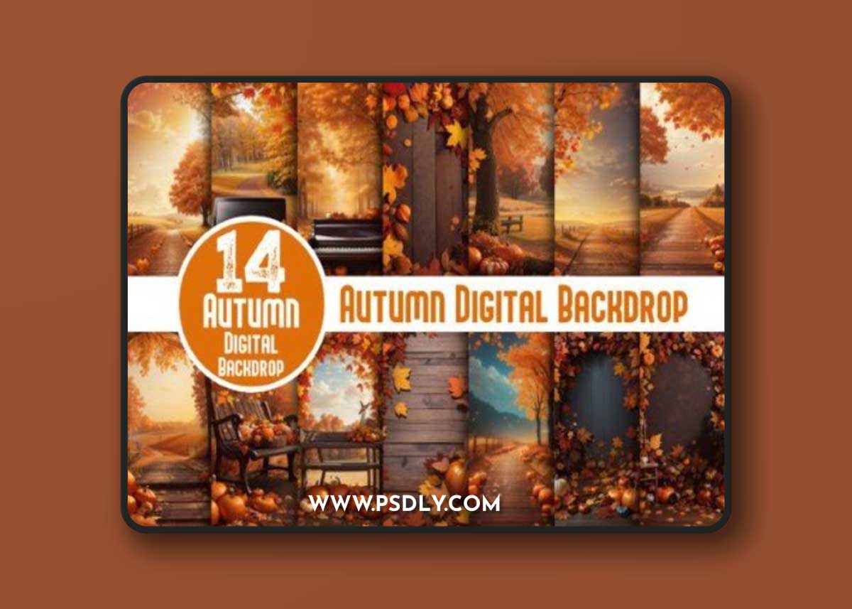 Autumn Digital Backdrop Bundle