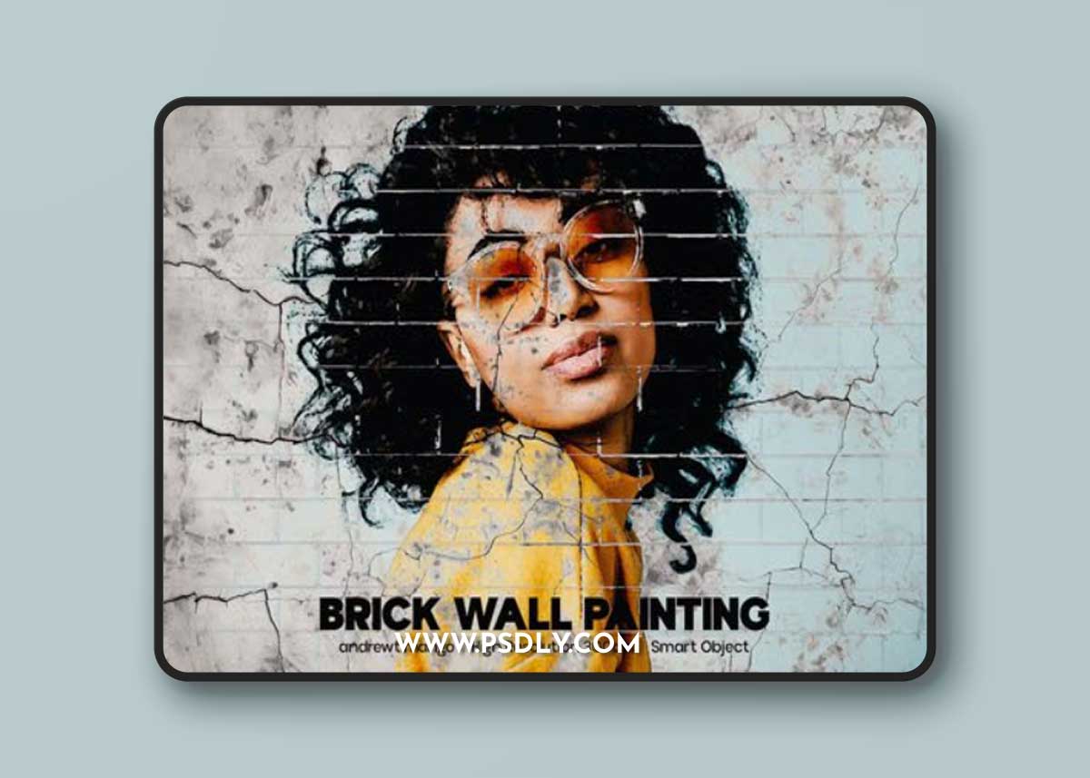 Brick Wall Painting Phototoshop Effect
