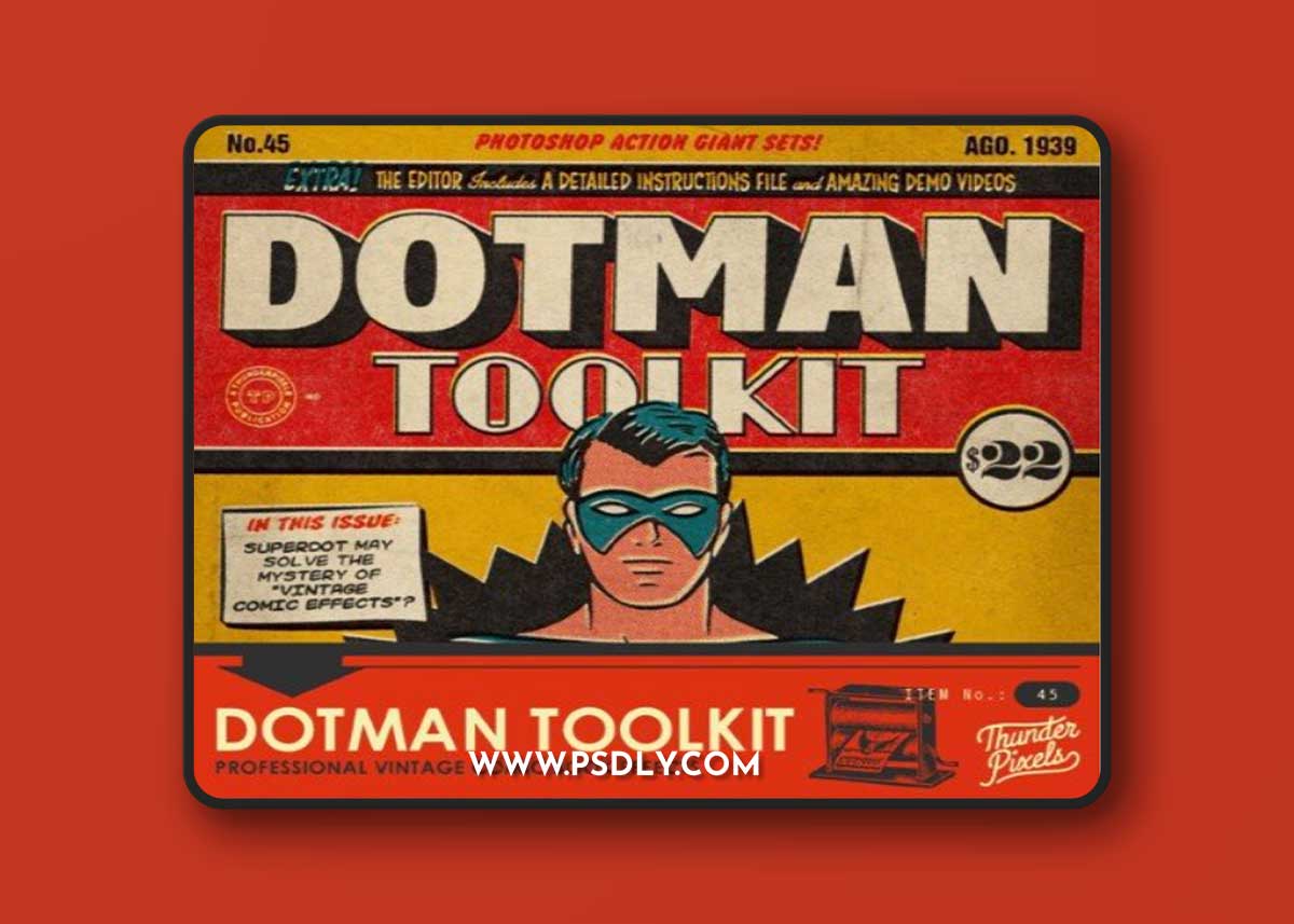 DotMan ToolKit Vintage Comic Effects PS