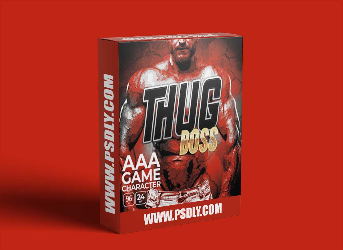 Epic Stock Media AAA Game Character Thug Boss