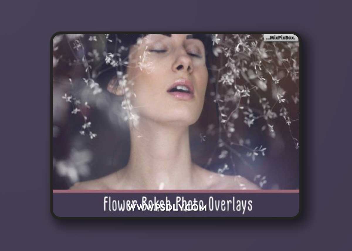 Flower Bokeh Photo Overlays