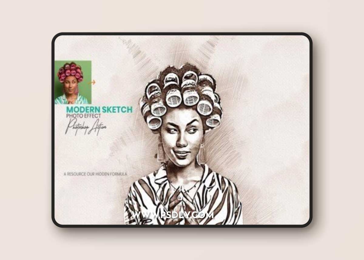 Modern Sketch Photoshop Action