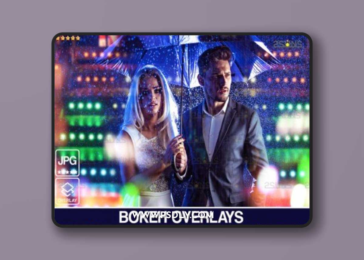 Neon Overlays, Bokeh Overlay