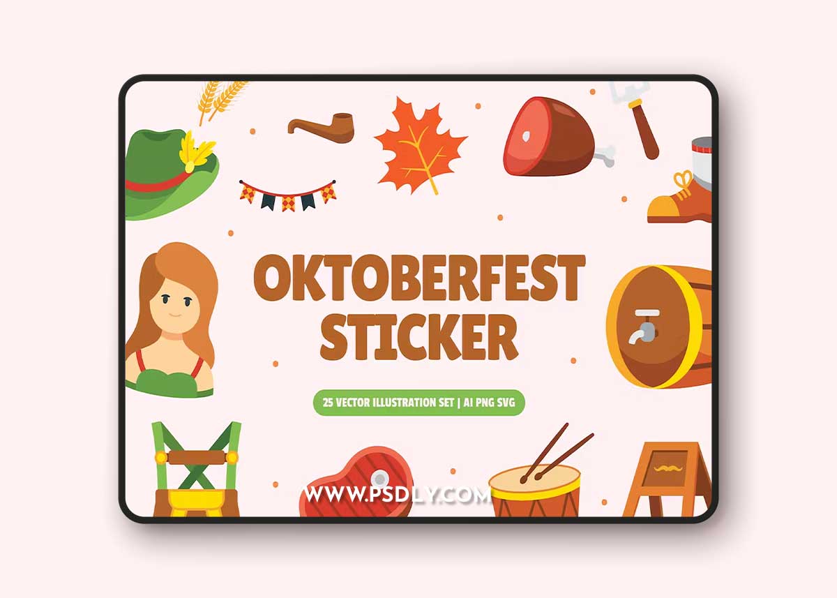 Oktoberfest Sticker Set 4Z9ZLH8