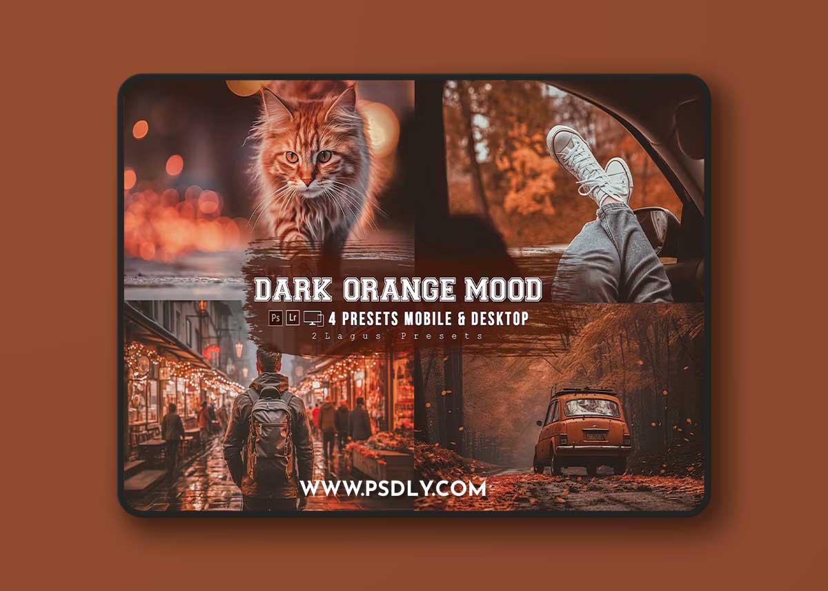 Orange Dark Mood Lightroom Presets Mobile And PC VHALMKH