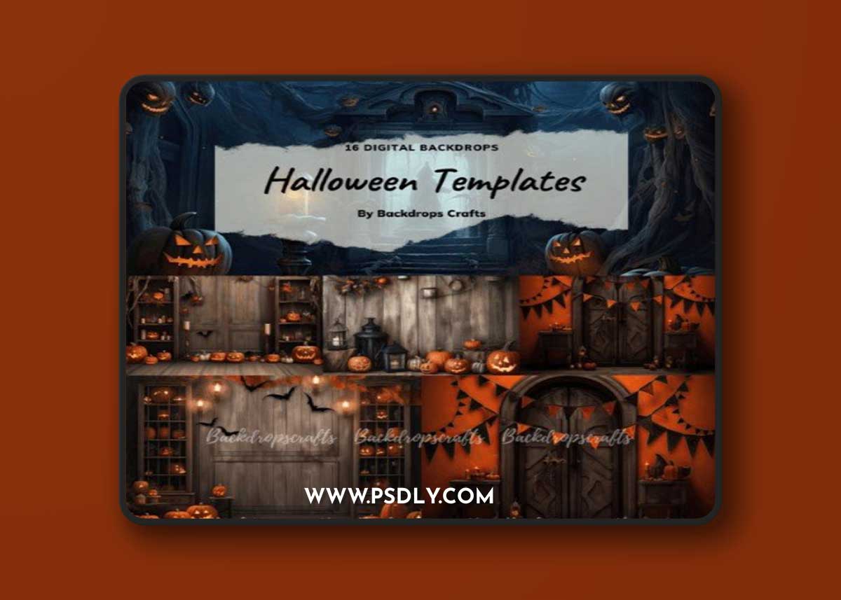 Halloween Themed | Digital Backdrops