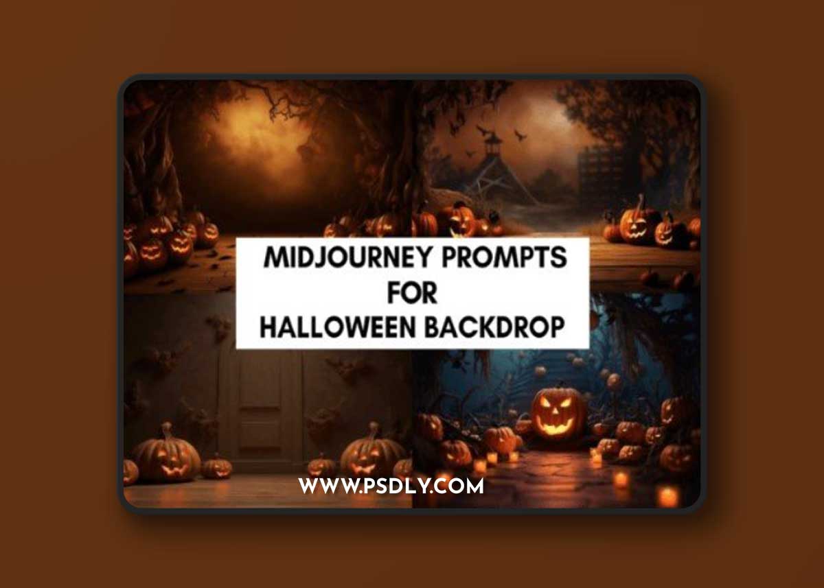 Prompts for Halloween Backdrop
