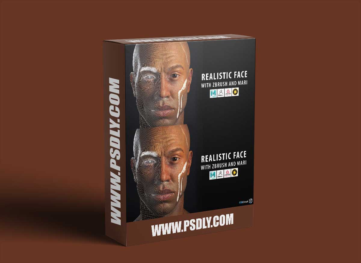 Realistic Face with Zbrush and Mari
