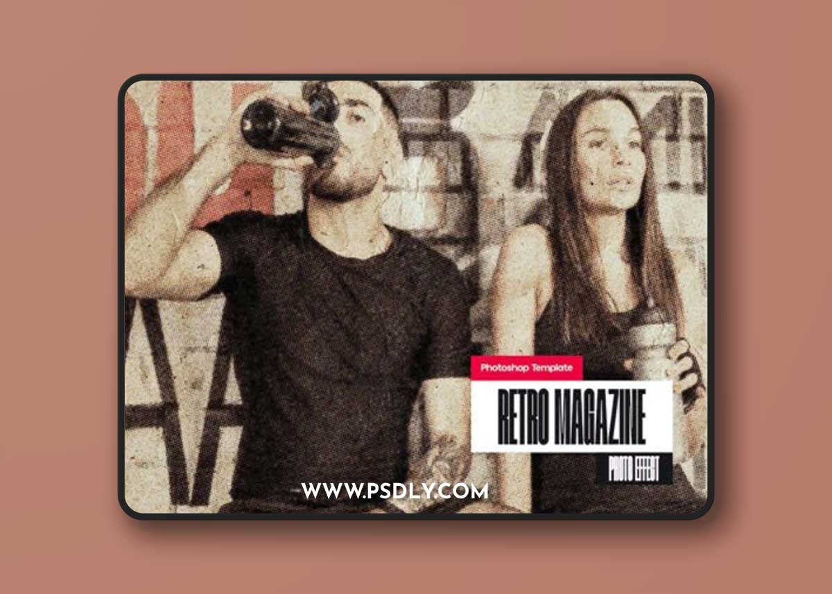 Retro Magazine Photo Effect