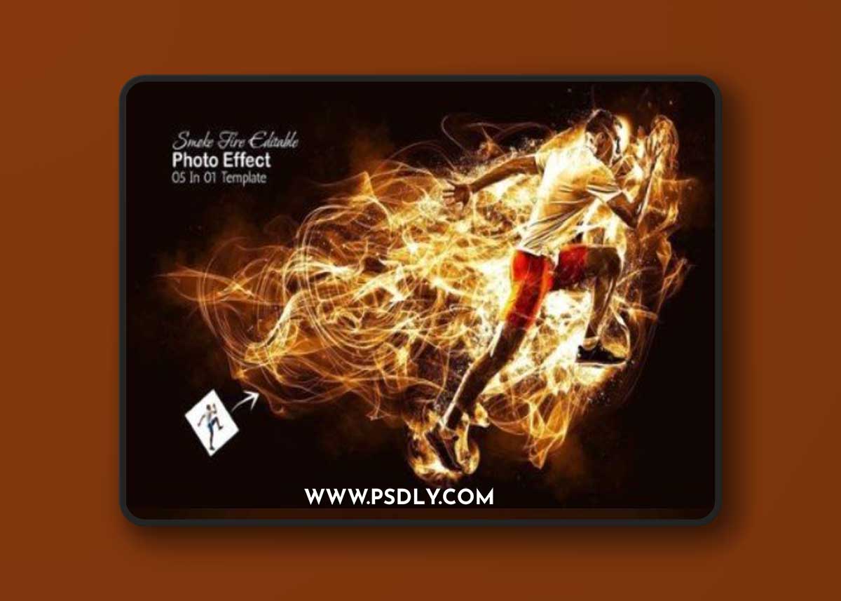 Smoke Fire Editable Photo Effect