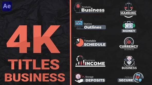 Videohive Business Titles Pack 48040748