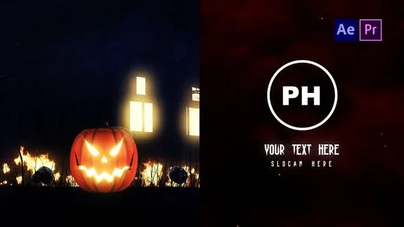 Videohive Halloween Dark Logo Reveal 48369047