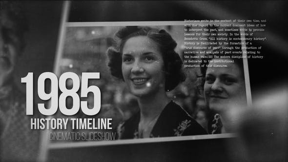 Videohive History Timeline Slideshow - Pictures from the Past 47879642