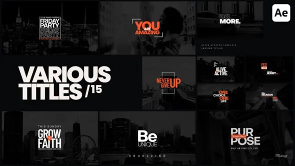 Videohive Various Titles 15 43314868