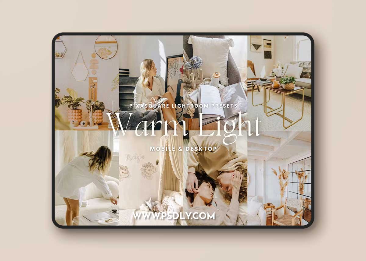 Warm Light Lightroom Presets U8H32MU