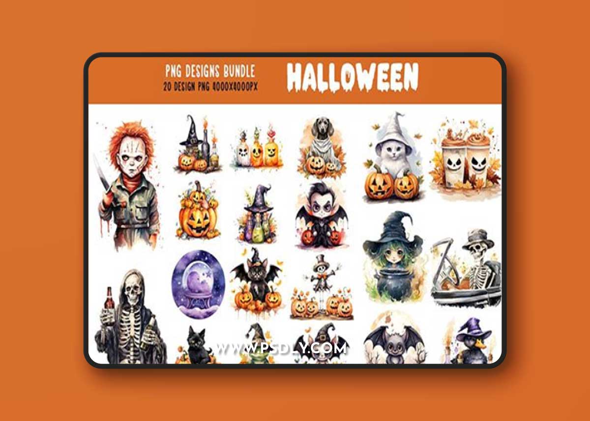 Funny Cartoon Halloween Bundle