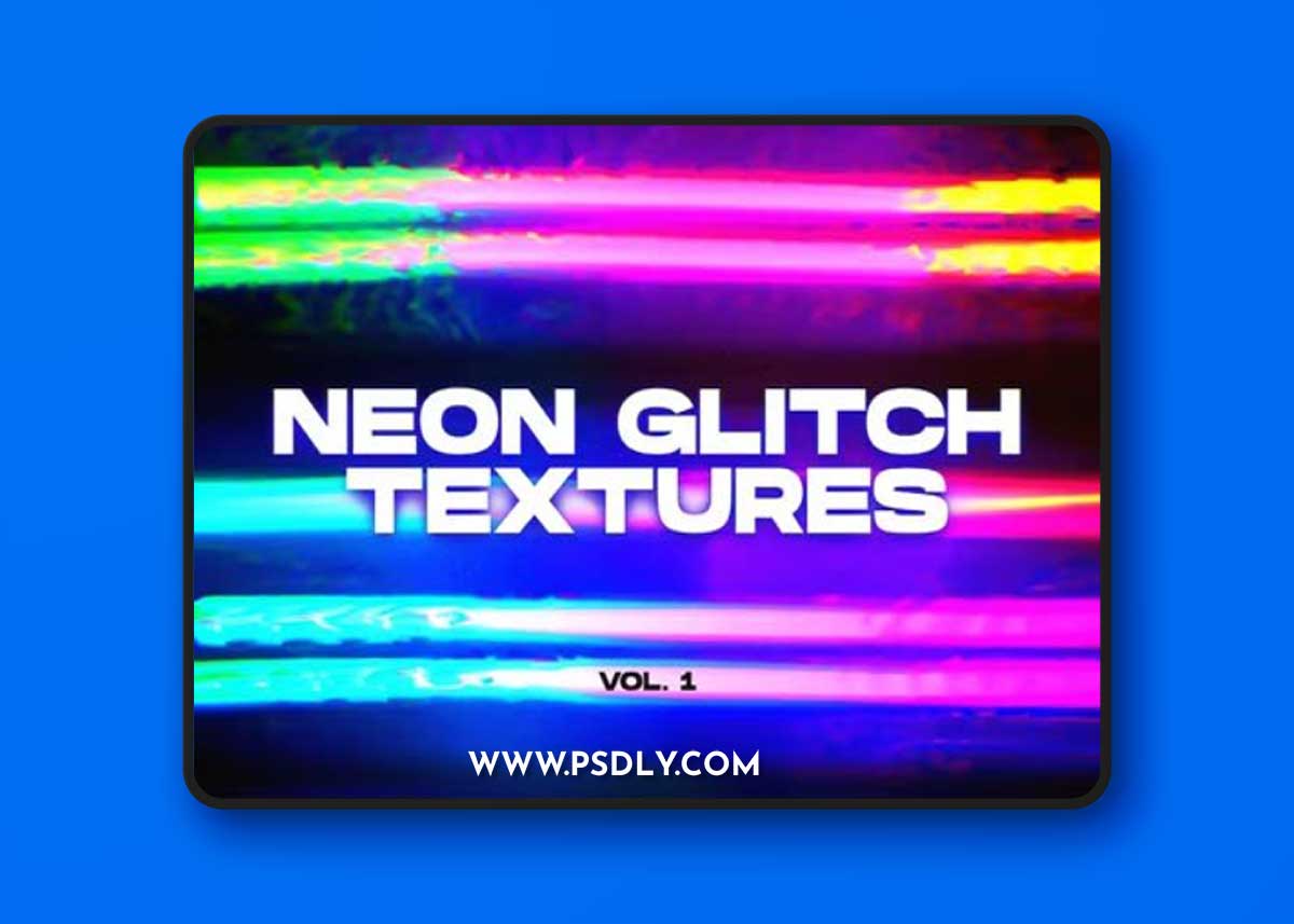 Neon Glitch Textures VOL.1