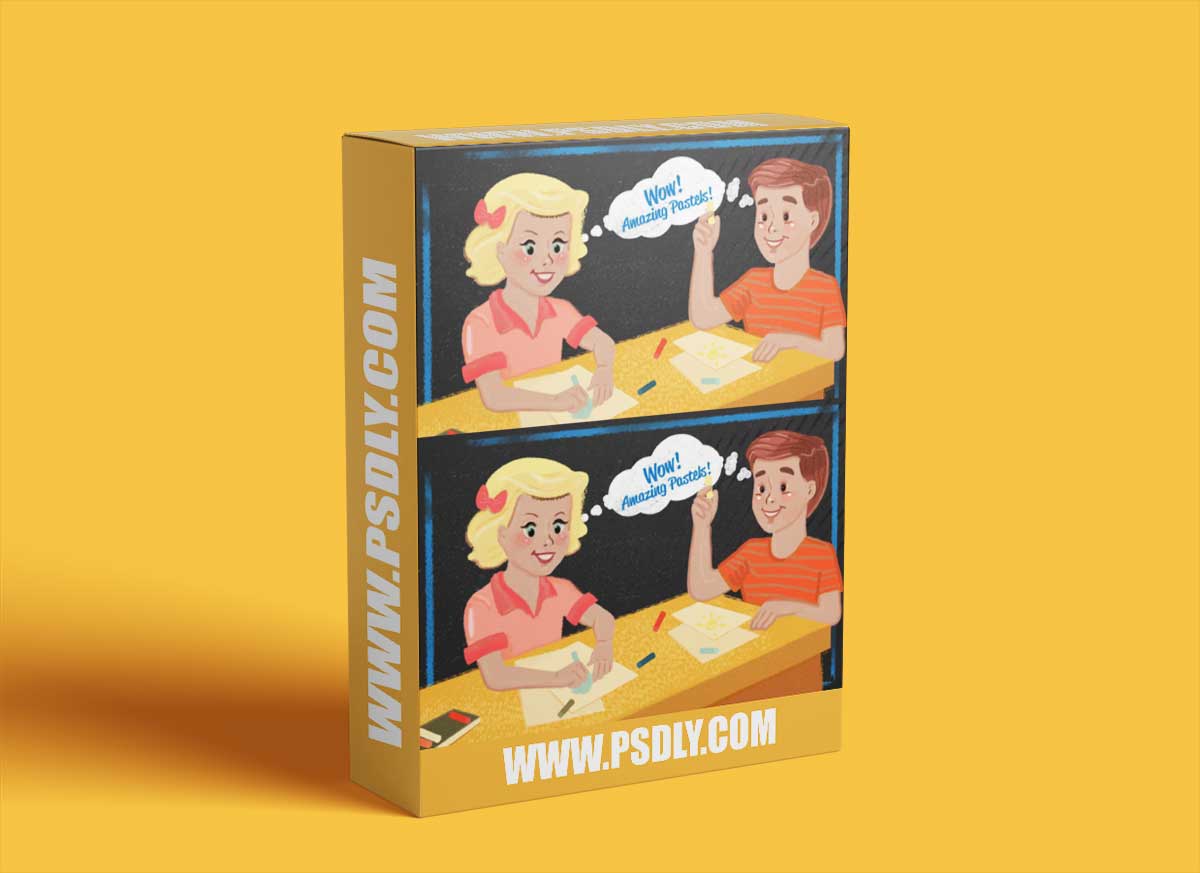 Pastels Illustrator Brush-Kit