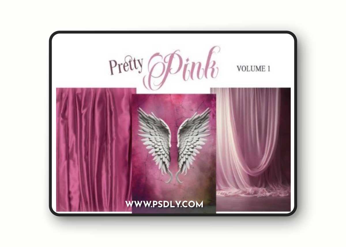 Pretty Pink V1 Digital Backdrops