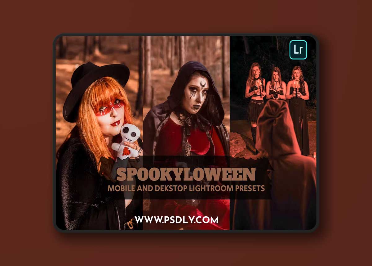 Spookyloween Lightroom Presets Dekstop and Mobile GV8E423