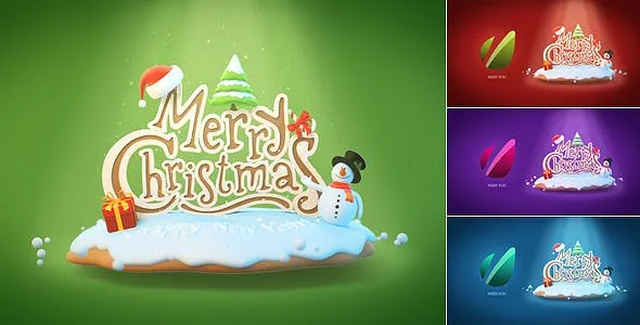Videohive Christmas & New Year Greeting Card Logo Reveal 9729675