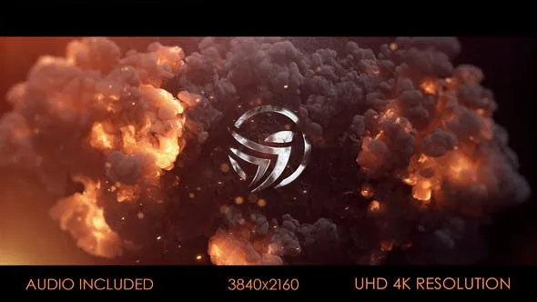 Videohive Fire Explosion Logo Reveal 48460256