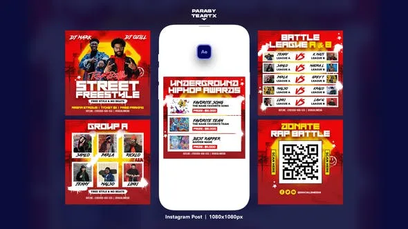 Videohive Rap Battle Instagram Post 48474843