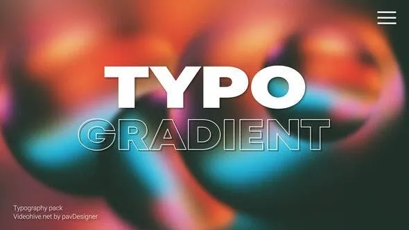 Videohive Typography Gradient 48491155