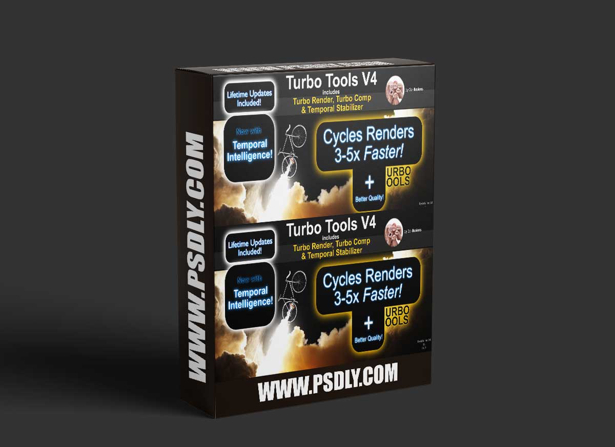 Blender Market - Turbo Tools - Turbo Render, Temporal Stabilizer, & Turbo Comp v4.0.